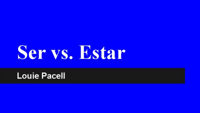 Ser vs Estar