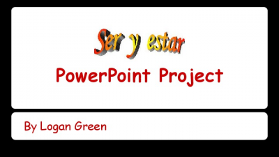 Ser-Estar PowerPoint Project