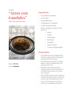 Arroz con Gandules!